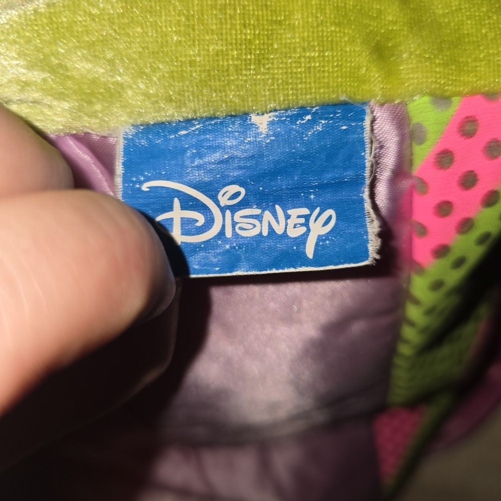 Y2K Style Disney Exclusive Tinker Bell Quilted Satin Purse w/ Velvet Trim - Picture 5 of 5